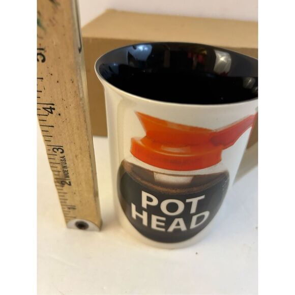 Coffee Pot Head cup mug Wake and Brew Our Name is Mug - Picture 5 of 6